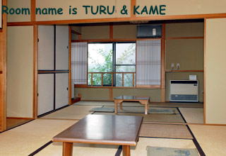 Room name is TURU & KAME