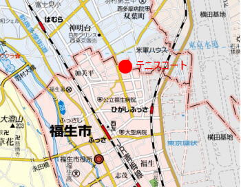 武蔵野台地図